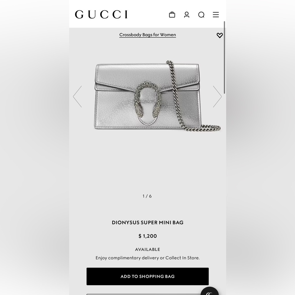 Gucci DIONYSUS SUPER MINI BAG